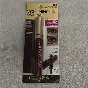 NWT L’Oréal Voluminous Mascara 950 deep burgundy